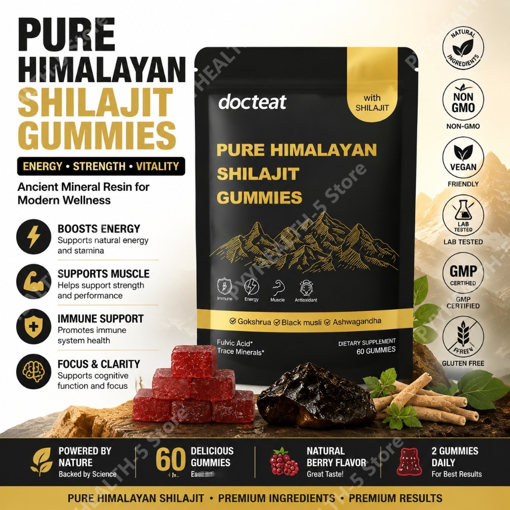 Herbal Wellness - Docteat Pure Himalayan Shilajit Gummies with