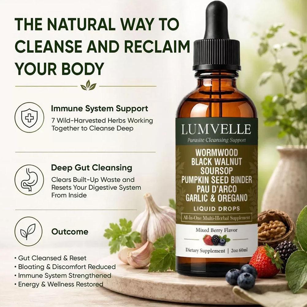 Herbal Wellness Liquid - 60ml Wormwood Herbal Drops with 7