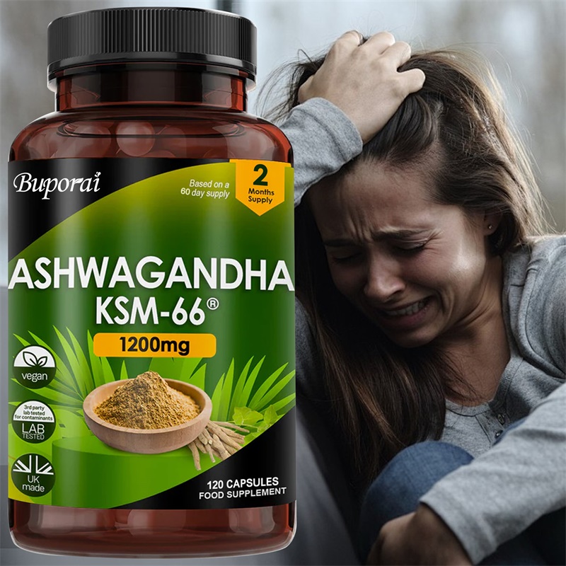 Ginkgo Biloba Extract - Ashwagandha KSM-66 1200mg - Supports Immune