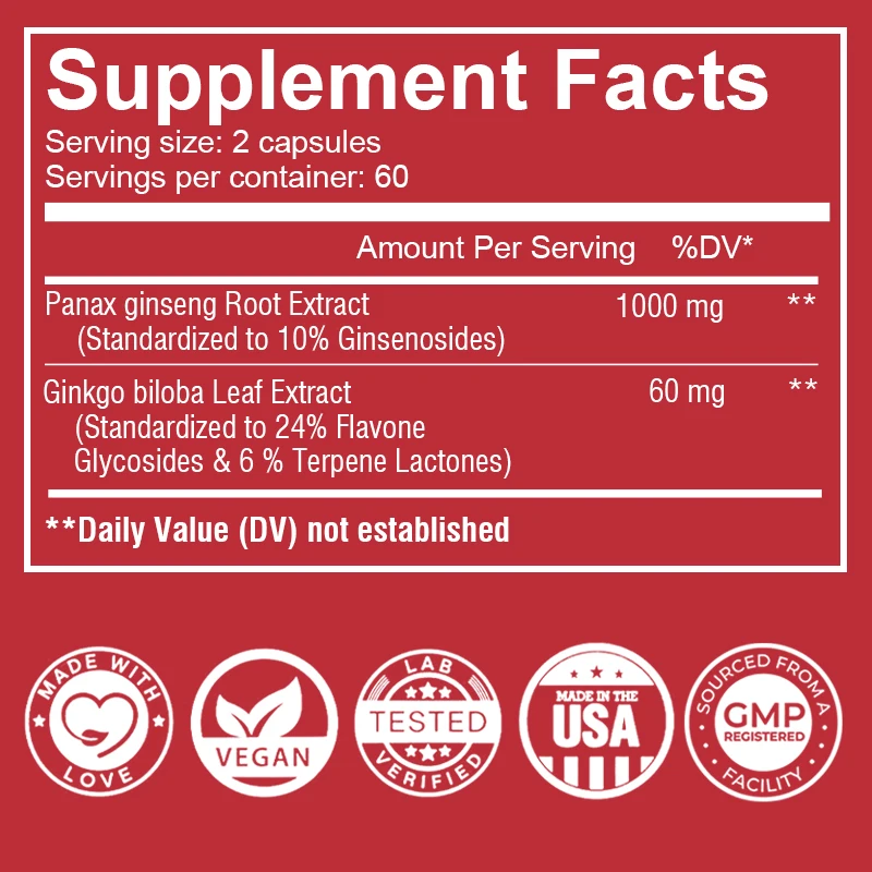 Korean Red Ginseng Capsules -  - đánh giá và giá Ginkgo Biloba Extract
