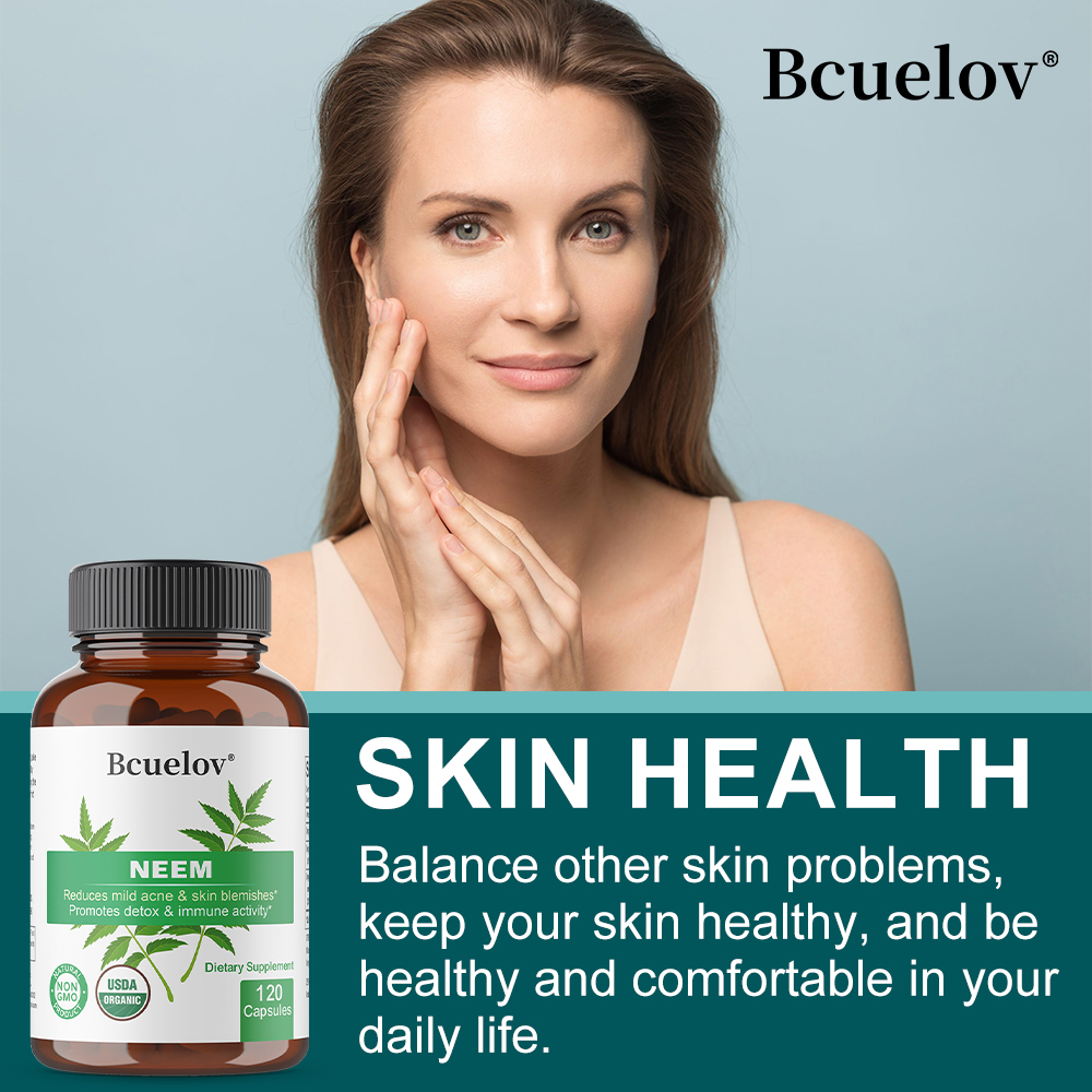 Organic Neem Leaf Capsules, He - đánh giá và giá Herbal Wellness