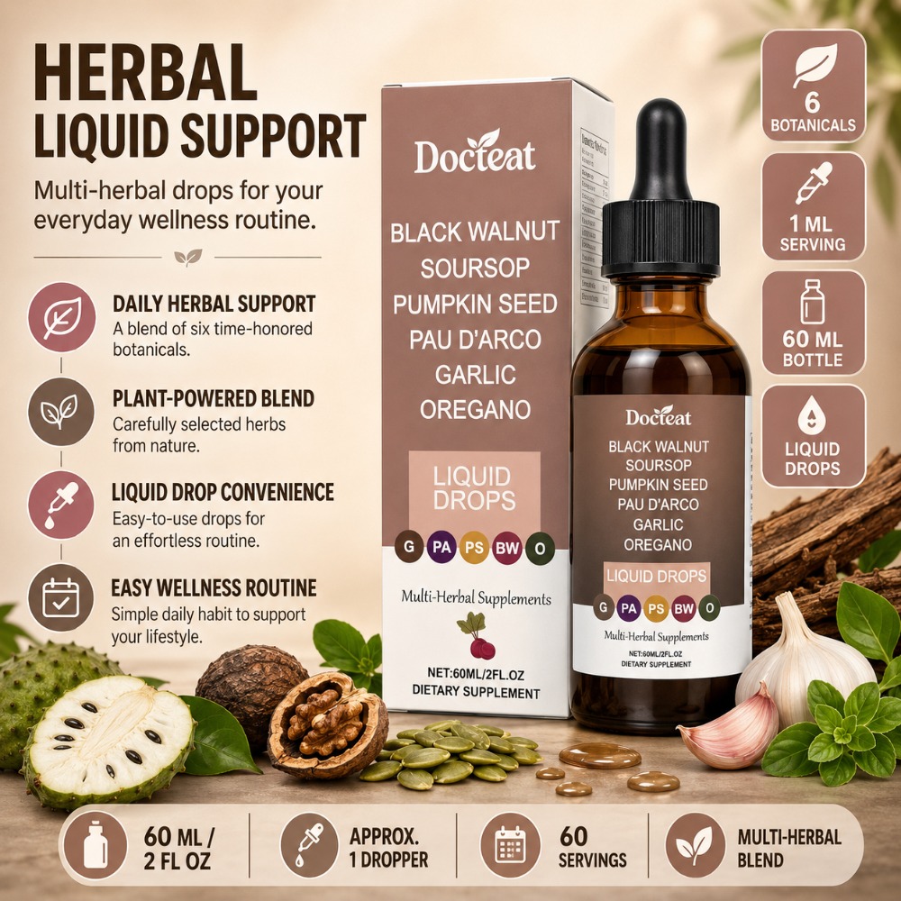 Docteat Black Walnut Soursop L - đánh giá và giá Herbal Wellness Liquid