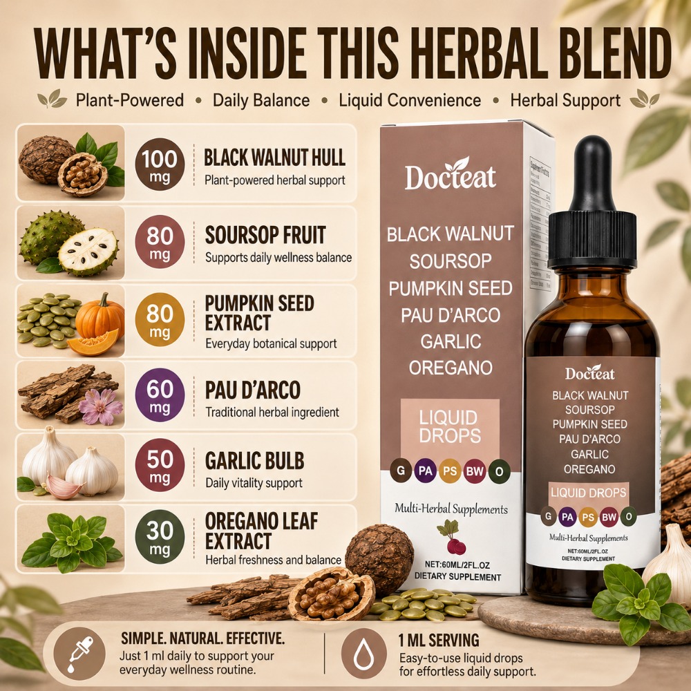 Docteat Black Walnut Soursop L - đánh giá và giá Herbal Wellness Liquid