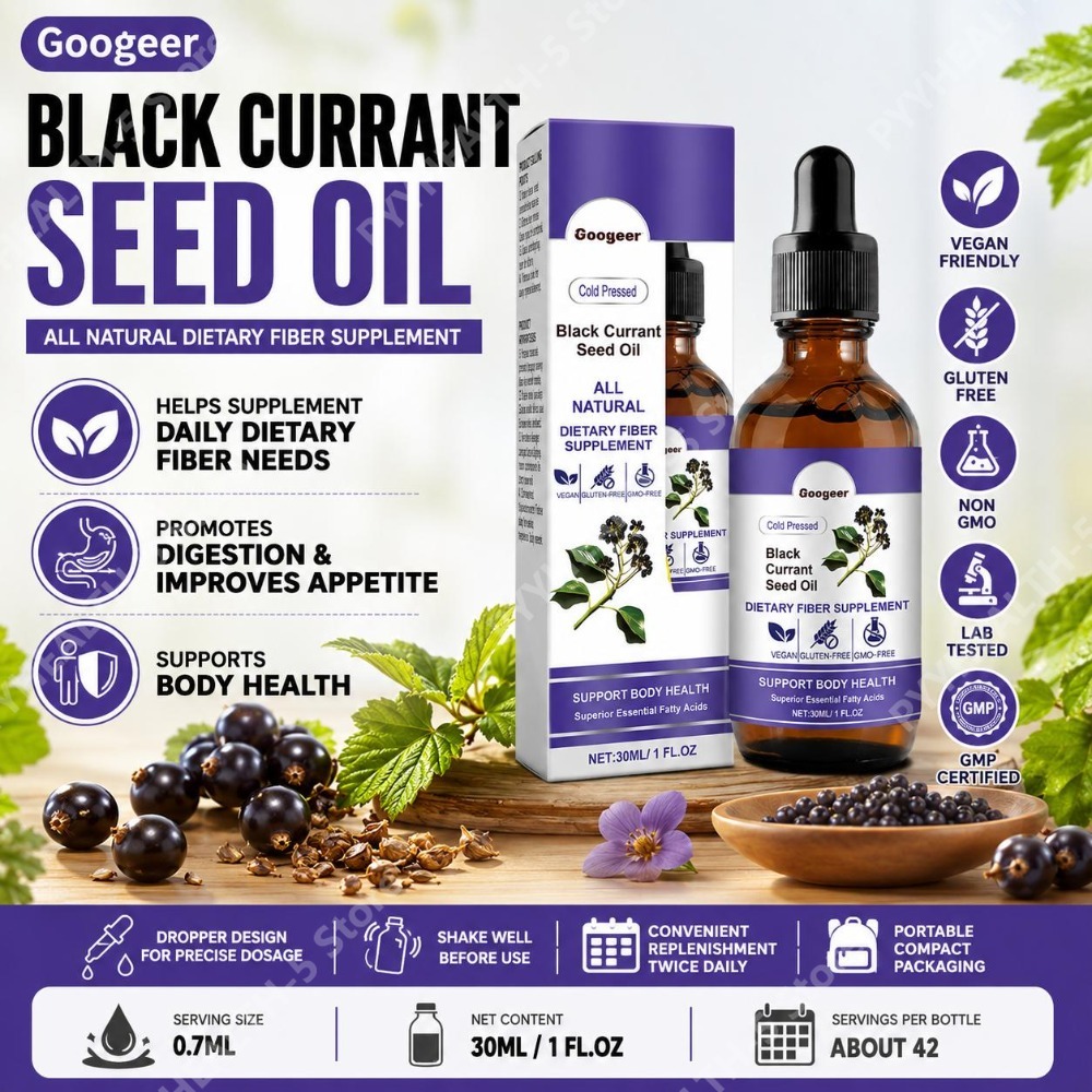 Black Currant Seed Oil Drops 3 - đánh giá và giá Herbal Wellness Liquid