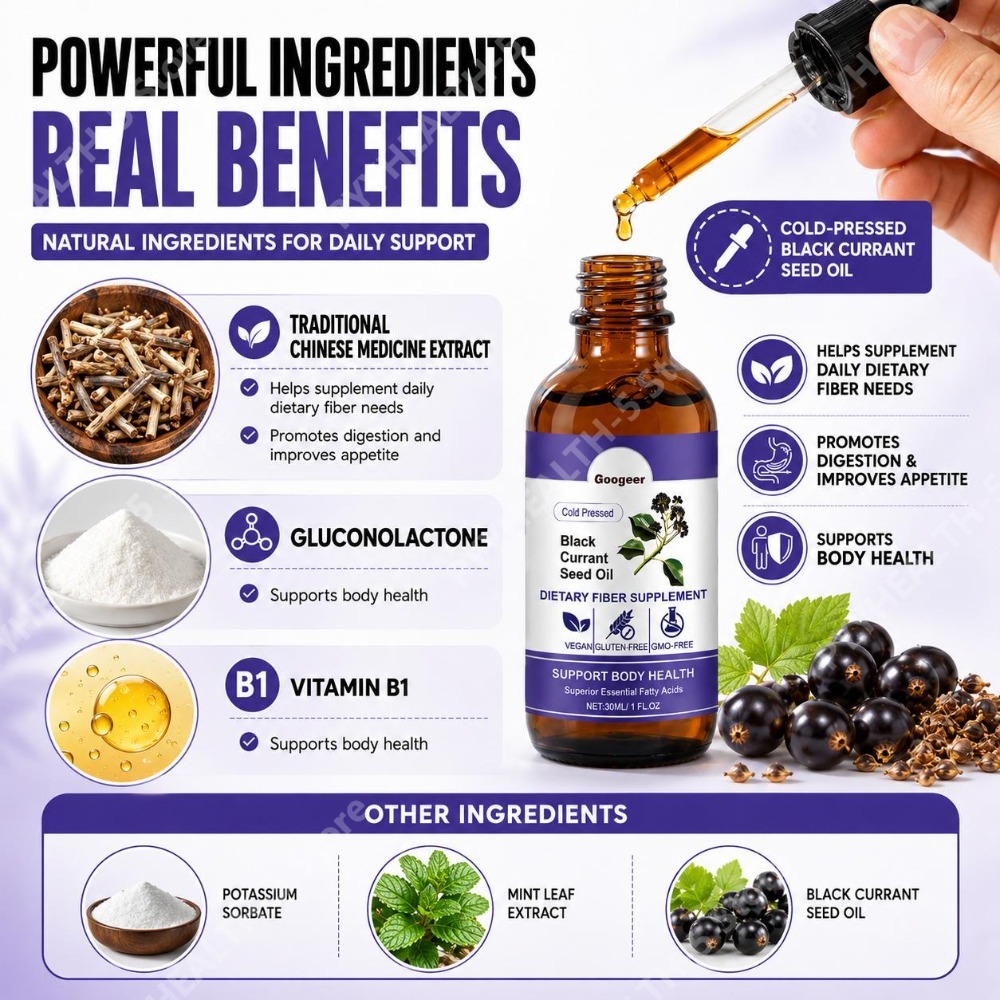 Black Currant Seed Oil Drops 3 - đánh giá và giá Herbal Wellness Liquid