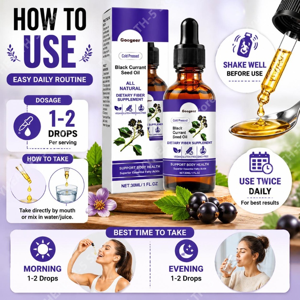 Black Currant Seed Oil Drops 3 - đánh giá và giá Herbal Wellness Liquid